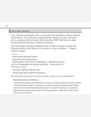 toyota sai 2015-2016 owners manual in english